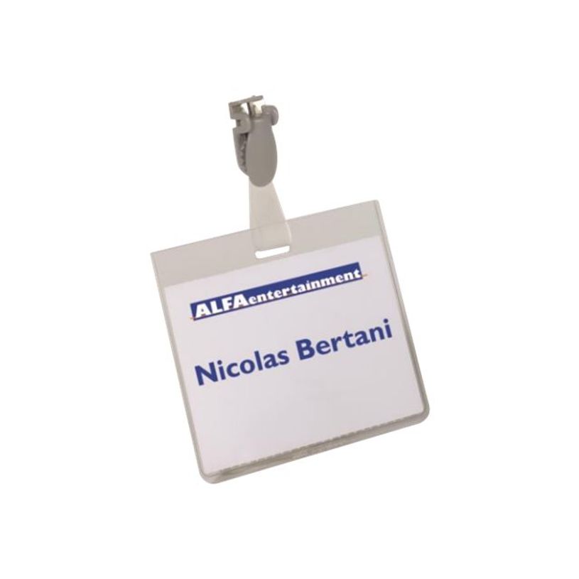 4005546981413-Durable - 50 Porte-badges de nom à pince - 60 x 90 mm - plastique-P_79419538_1-0