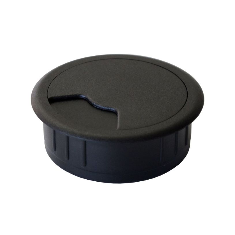 3483600737526-Lot de 6 Passes câble - diam 6 cm - noir--0