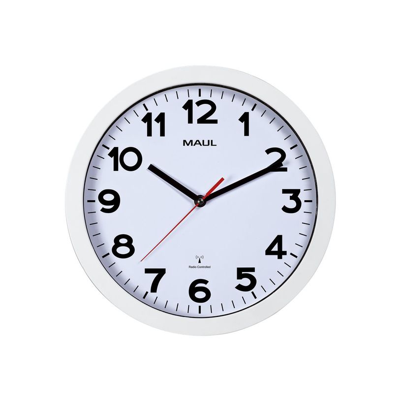 4002390065665-MaulStep - Horloge - mécanisme radio pilotée - 30 cm - blanc-P_79419605_1-0