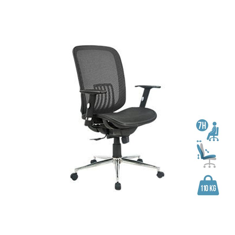 3397704813003-Fauteuil de bureau AXIOME - accoudoirs réglables - noir-P_79419623_1-0