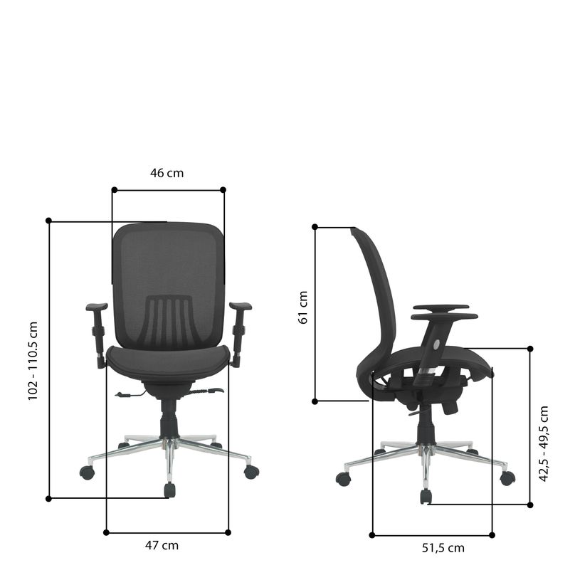 3397704813003-Fauteuil de bureau AXIOME - accoudoirs réglables - noir-P_79419623_8-7