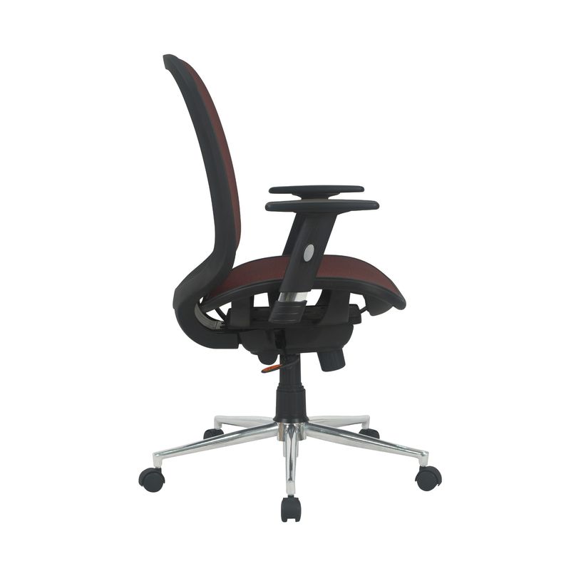 3397704813010-Fauteuil de bureau AXIOME - accoudoirs réglables - Noir et rouge-P_79419624_6-5