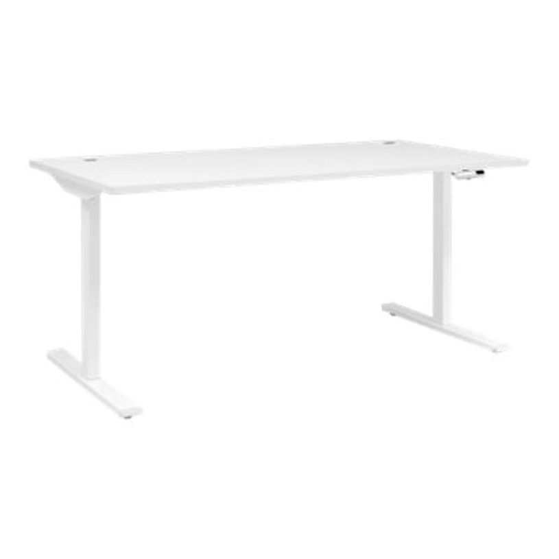 3483600718006-Bureau électrique réglable YES ! - 140 cm - Blanc-P_79419626_1-0