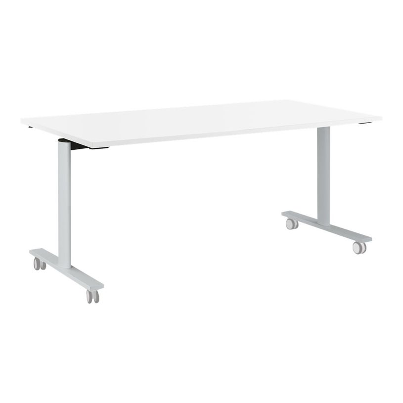 3483600757791-Table de réunion mobile et rabattable YES ! - 140 cm - Blanc-P_79419640_1-0