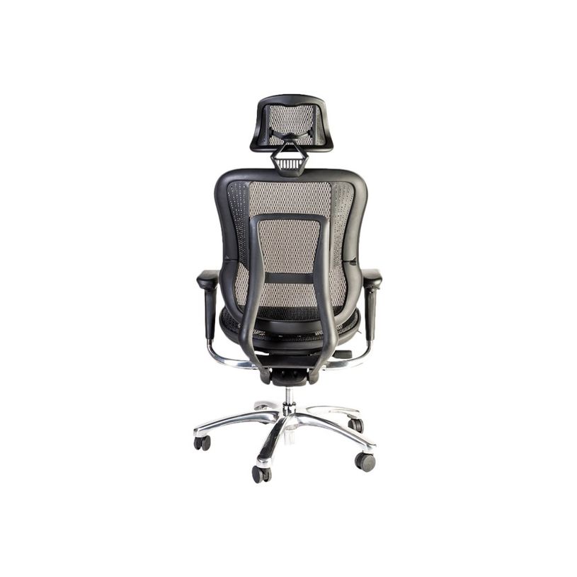 3760185026659-Fauteuil de bureau ergonomique D VADER - accoudoirs réglables - appuie-tête réglable - N-P_79419677_3-2