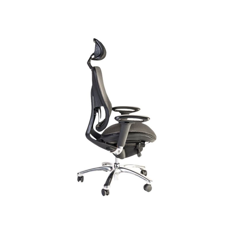 3760185026659-Fauteuil de bureau ergonomique D VADER - accoudoirs réglables - appuie-tête réglable - N-P_79419677_4-3