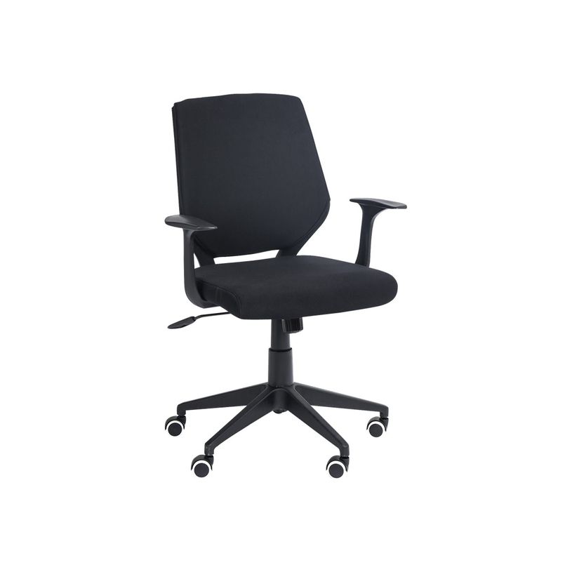 3760185028219-Fauteuil de bureau NEWTON - accoudoirs fixes - Noir-P_79419679_2-1