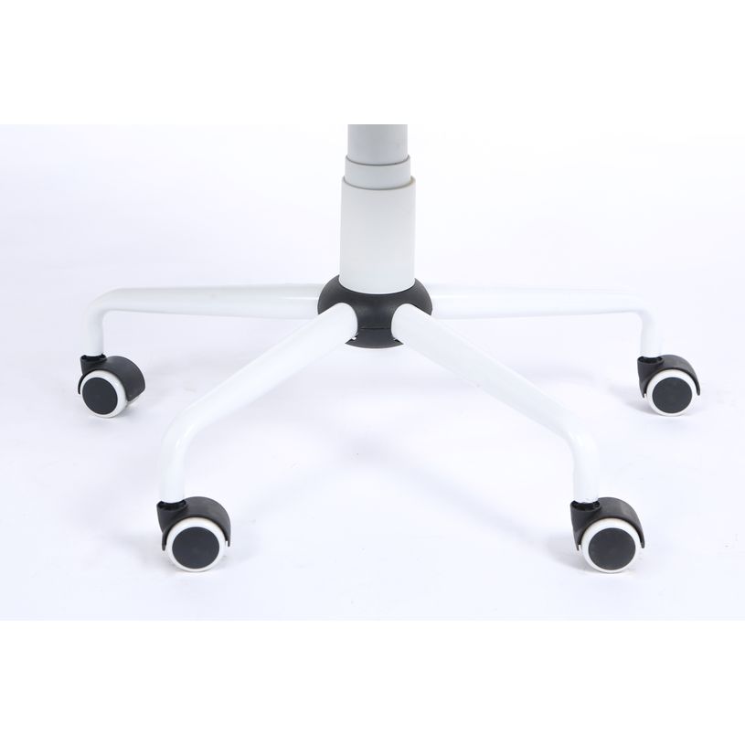 3760185028295-Fauteuil de bureau NEWTON - accoudoirs fixes - Noir, base blanche-P_79419681_3-2