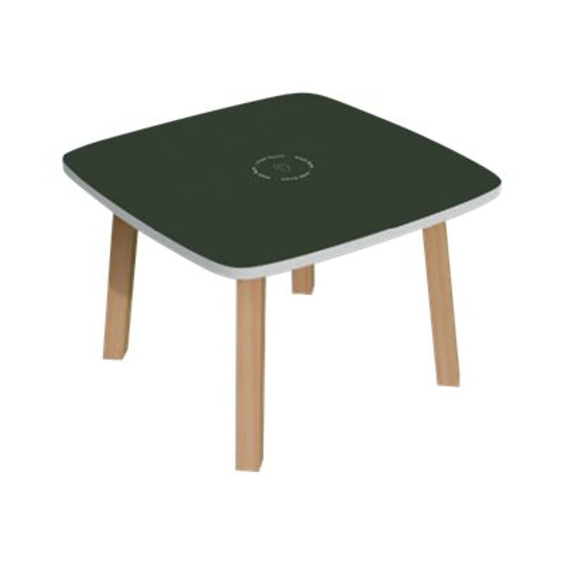 3660141221787-Table basse WOODY - L60 x H40 x P60 cm - plateau vert-P_79419723_1-0