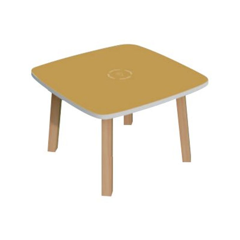 3660141221794-Table basse WOODY - L60 x H40 x P60 cm - plateau jaune-P_79419724_1-0
