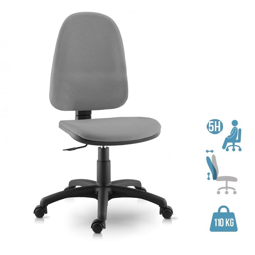 3660916037872-Fauteuil de bureau TORINO - accoudoirs en option - Gris-P_79419742_1-0