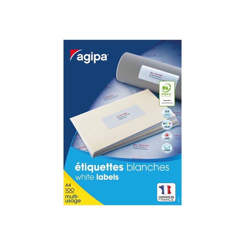 3270241006346-Apli Agipa - 3200 Étiquettes adhésives blanches multi-usages - 51 x 33,8 mm - coins droit-P_79419944_1-4