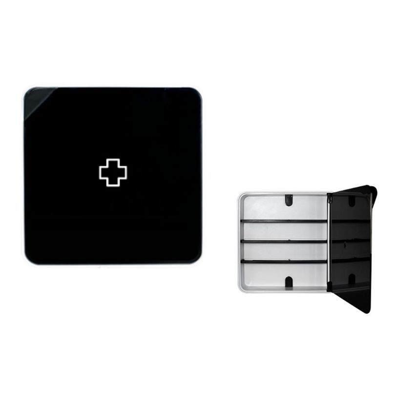 3660141947816-Armoire à pharmacie MultiBox - 32 x 32 x 7 cm - 4 étagères - noir-P_79420018_2-1
