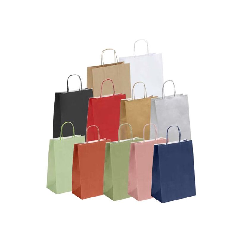 2130858204232-50 Sacs cadeau kraft - poignées torsadées - 23 cm x 12 cm x 30 cm - or-P_79420033_2-1