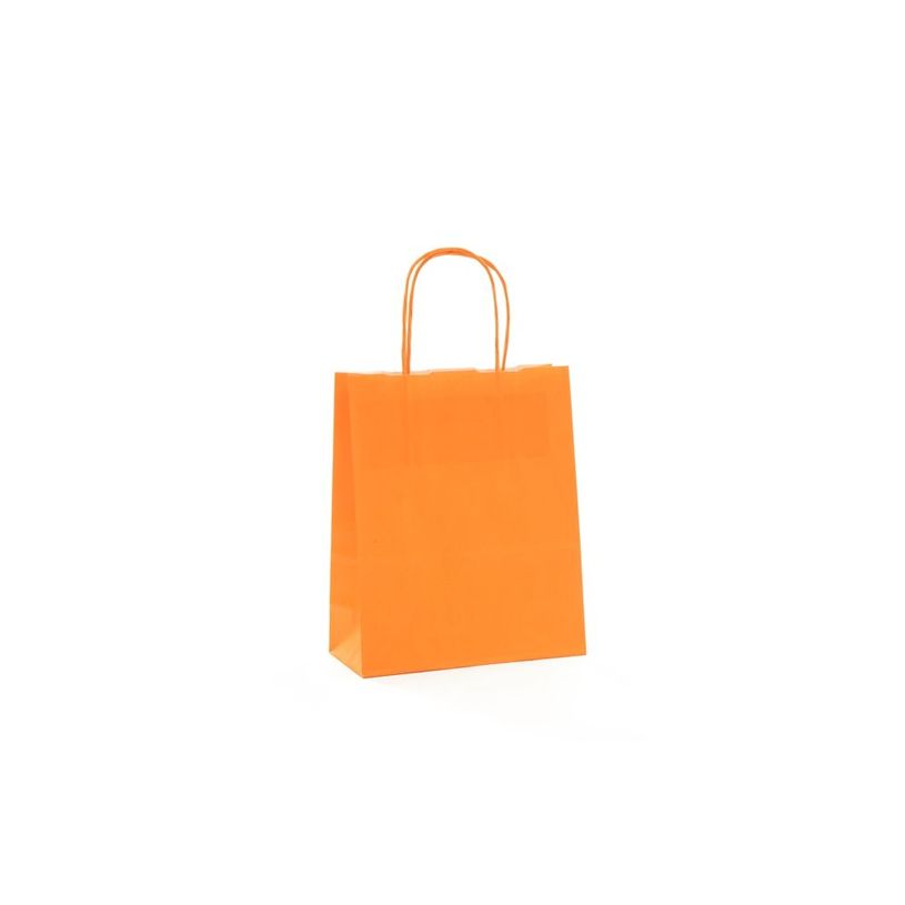 2130858206205-Logistipack - 50 Sacs cadeau kraft - poignées torsadées - 18 cm x 8 cm x 22 cm - orange-P_79420034_1-0