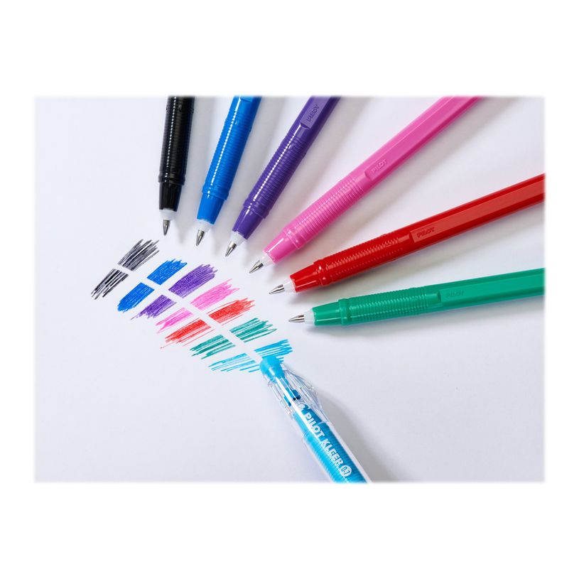 3131910504979-Pilot Kleer - 4 Stylos à bille effaçable - 2 bleu et 2 noir - pointe moyenne-P_79420081_2-1