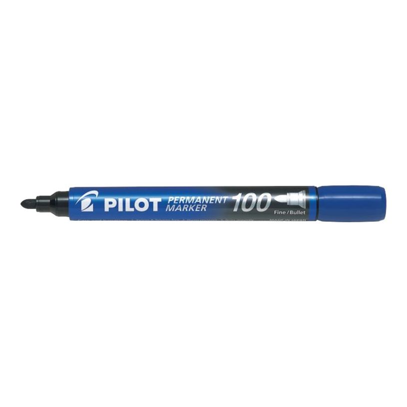 4902505511110-Pilot 100 - Marcador permanente - punta ogival - azul-P_79420087_2-1