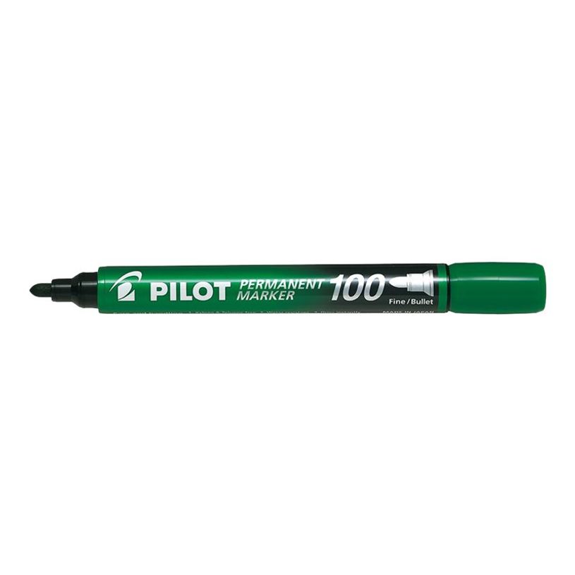 4902505511127-Pilot 100 - Marqueur permanent - pointe ogive - vert-P_79420088_1-0