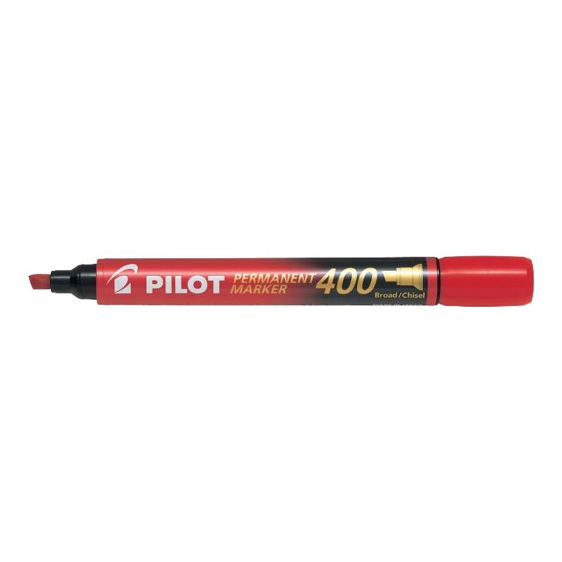 4902505511189-Pilot 400 - Marqueur permanent - pointe biseau large - rouge-P_79420090_2-1