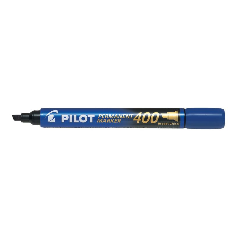 4902505511196-Pilot 400 - Marqueur permanent - pointe biseau large - bleu-P_79420091_1-0