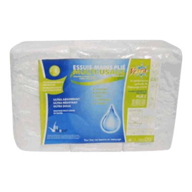 3378921292338-Evadis - 6 Essuie-mains de 840 feuilles - pliage en Z - Blanc-P_79420094_1-0