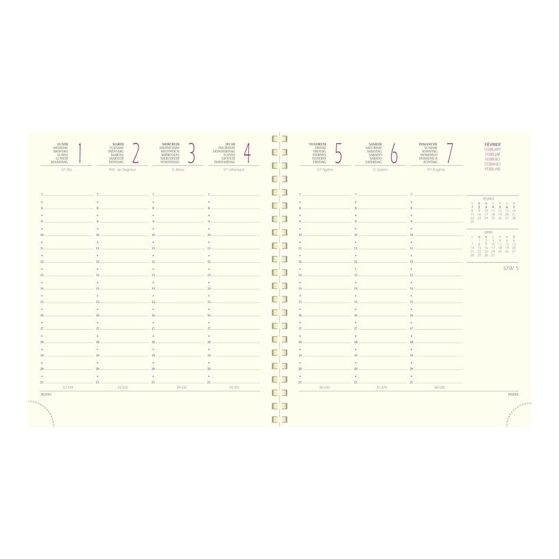 3660942058438-Agenda spiralé Cordoba Espace 18S - 1 semaine sur 2 pages - 15 x 17 cm - disponible dans dif-P_79420103_1-10