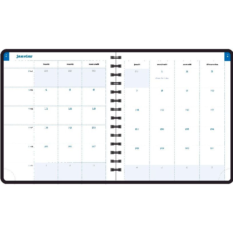 3660942058445-Agenda spiralé Dodo & Cath Lady 18W - 1 semaine sur 2 pages - 15 x 17 cm - différents mod-P_79420104_7-4