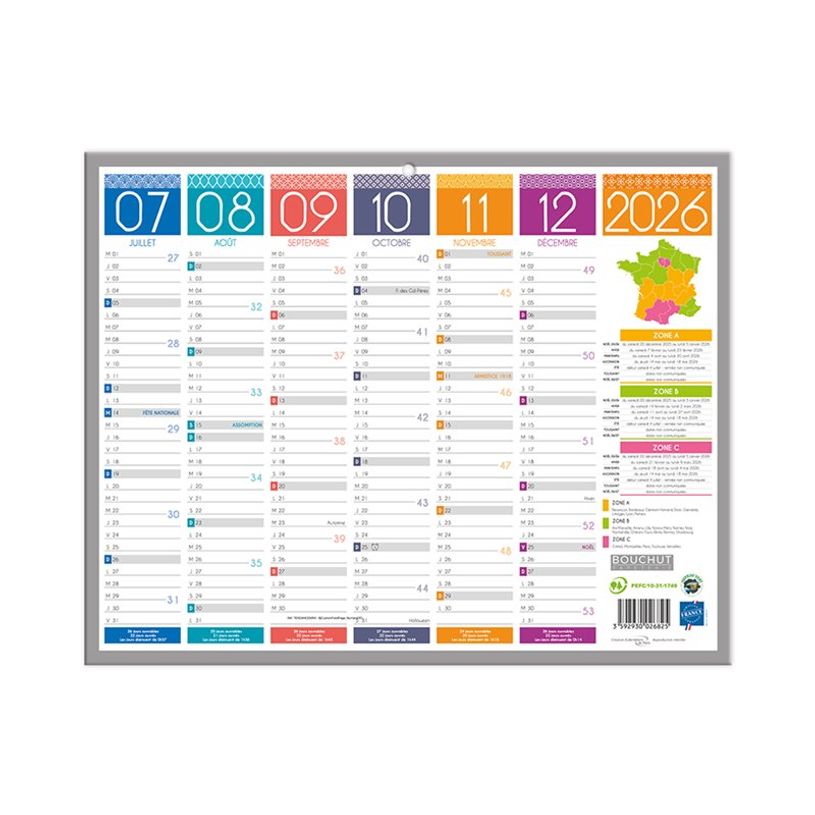 3592930028966-Calendrier bancaire année civile BOUCHUT "Tendance Mini" 21 x 26,5 cm Pefc 70 %-P_79420126_3-4