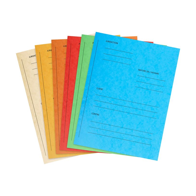 3130636220118-Exacompta - 25 Chemises de plaidoirie - 265 gr - couleurs assorties-P_79420762_1-0