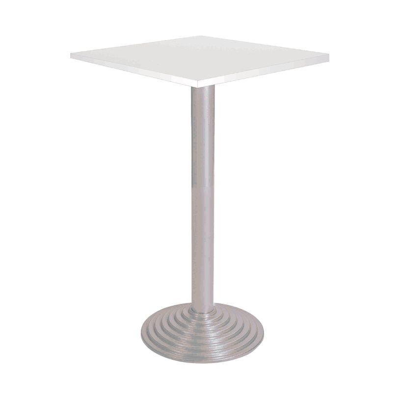 3700339880669-Mange debout - carrée - L60 x H110 x P60 cm - pied en fonte coloris alu - plateau blanc-P_79420823_1-0