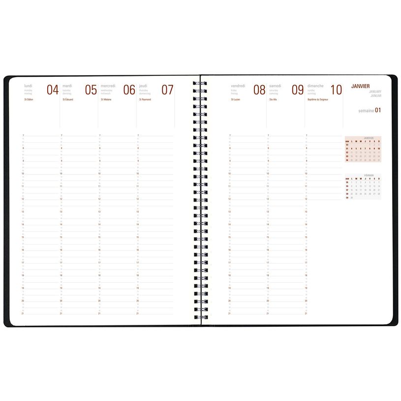 3108728305104-Agenda à spirale Portland - 1 semaine sur 2 pages - 22 x 30,7 cm - disponible dans différ-P_79421166_5-4