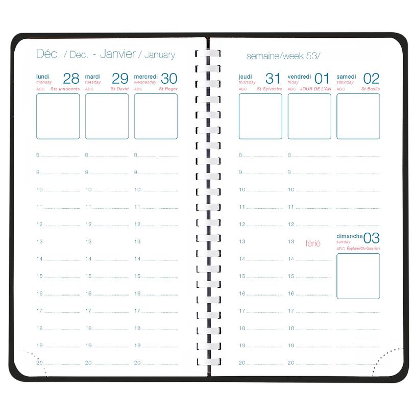 3108728445602-Agenda de poche spiralé Perle - 1 semaine sur 2 pages - 9,5 x 17,5 cm - disponible dans dif-P_79421174_4-2