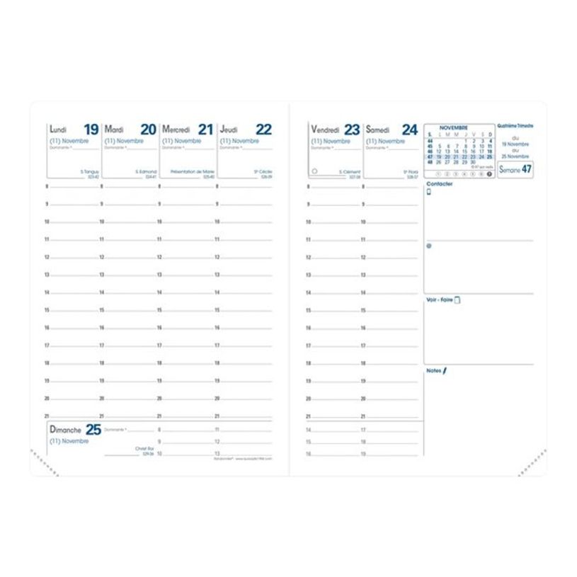 3371010360185-Equology - Agenda de poche 1 semaine sur 2 pages - 9 x 12,5 cm - noir - Quo Vadis-P_79421272_1-1