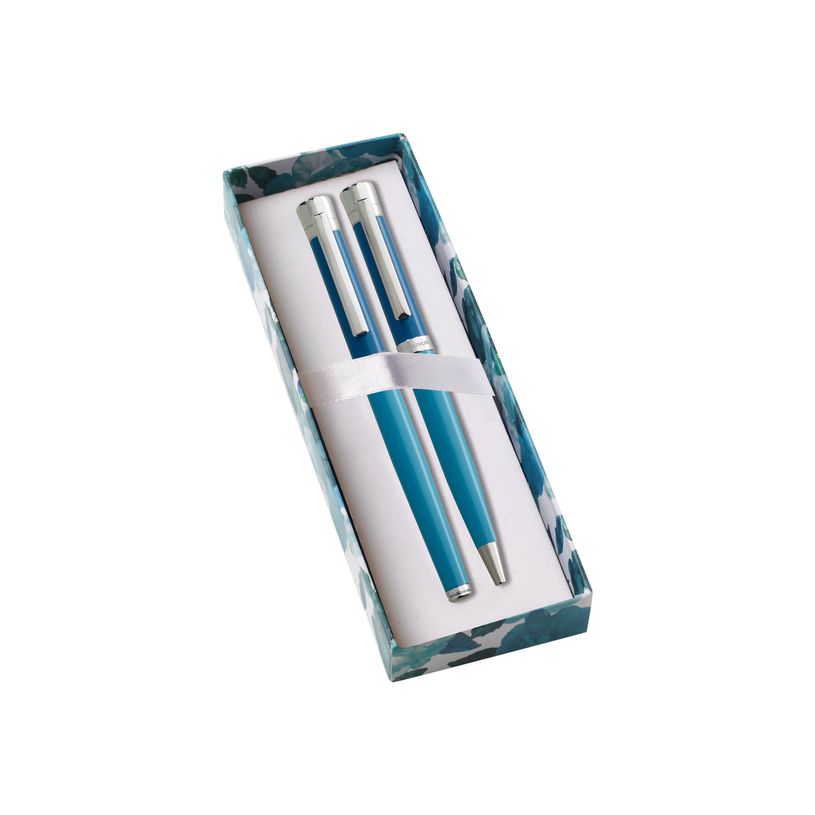 3108722573639-Oberthur Blossom - Parure stylo à bille et sylo plume bleu-P_79421378_5-4