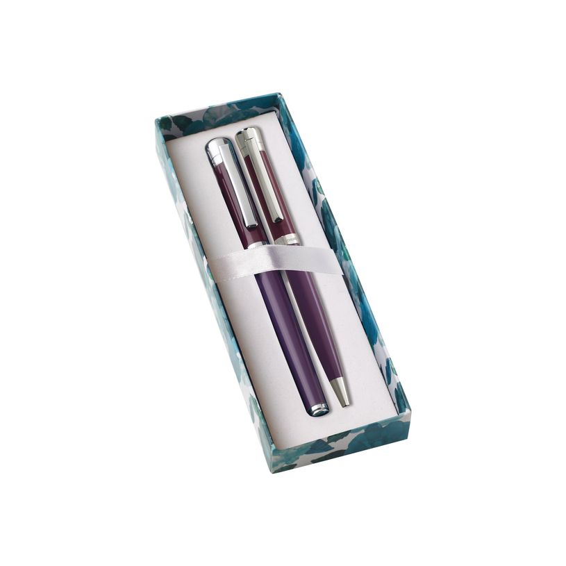 3108722573646-Oberthur Blossom - Parure stylo à bille et sylo plume violet-P_79421379_4-3