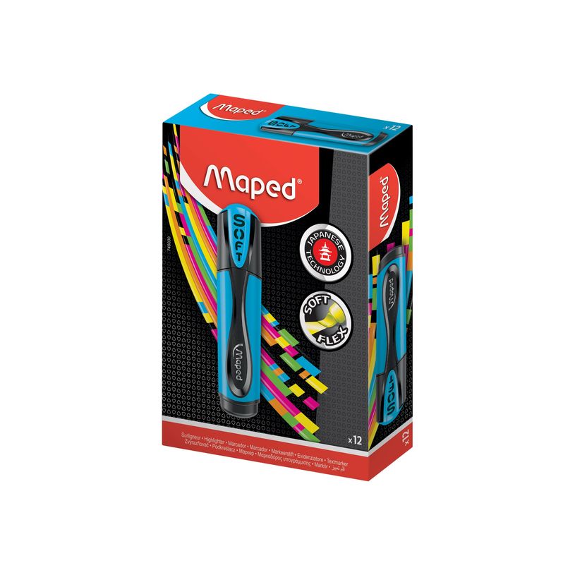 3154147460306-Maped FLUO Peps Ultra Soft - 12 Surligneurss - bleu - 1-5 mm-P_79421468_1-0