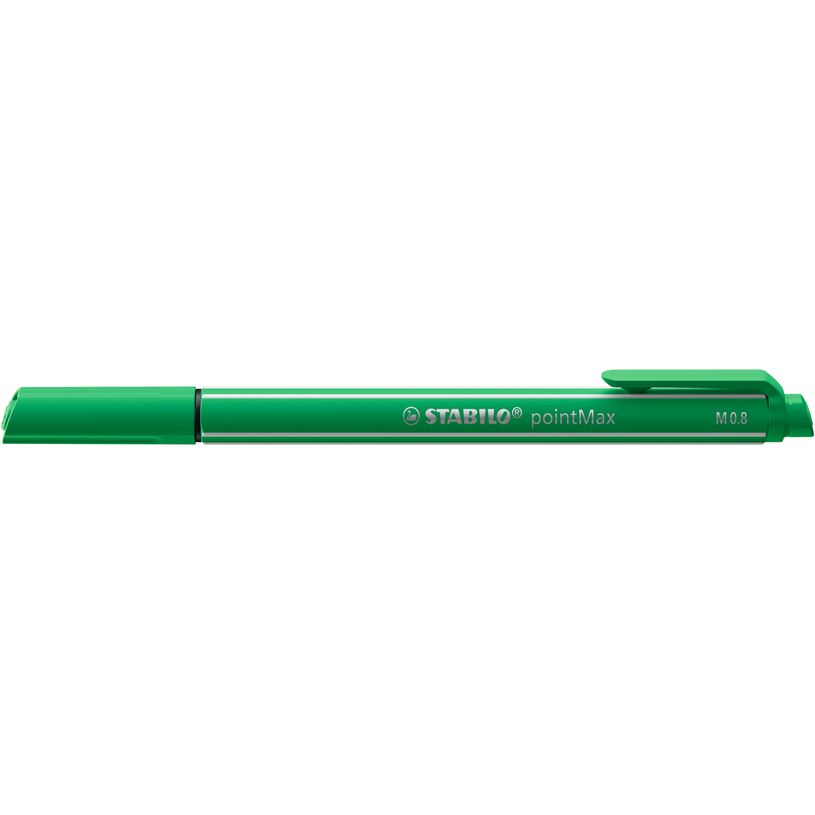 4006381503273-STABILO pointMax - Rotulador de punta de fibra - verde esmeralda - tinta al agua - 0.8 mm - grande--1