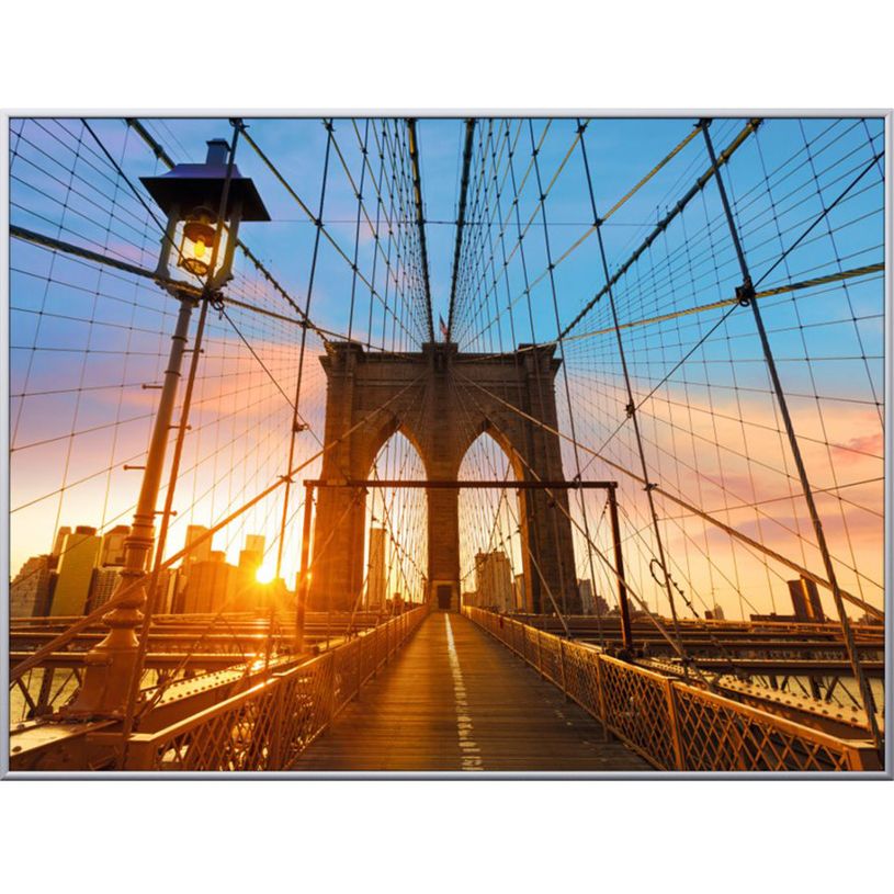 3660141890853-Cadre de décoration plexi/alu - 61 x 81 cm - Pont de Brooklyn-P_79421611_1-0
