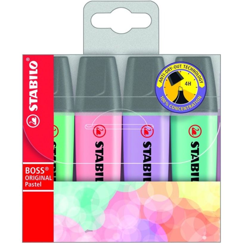 4006381492867-STABILO BOSS ORIGINAL Pastel - Pack de 4 surligneurs - couleurs assorties-P_79421646_1-0