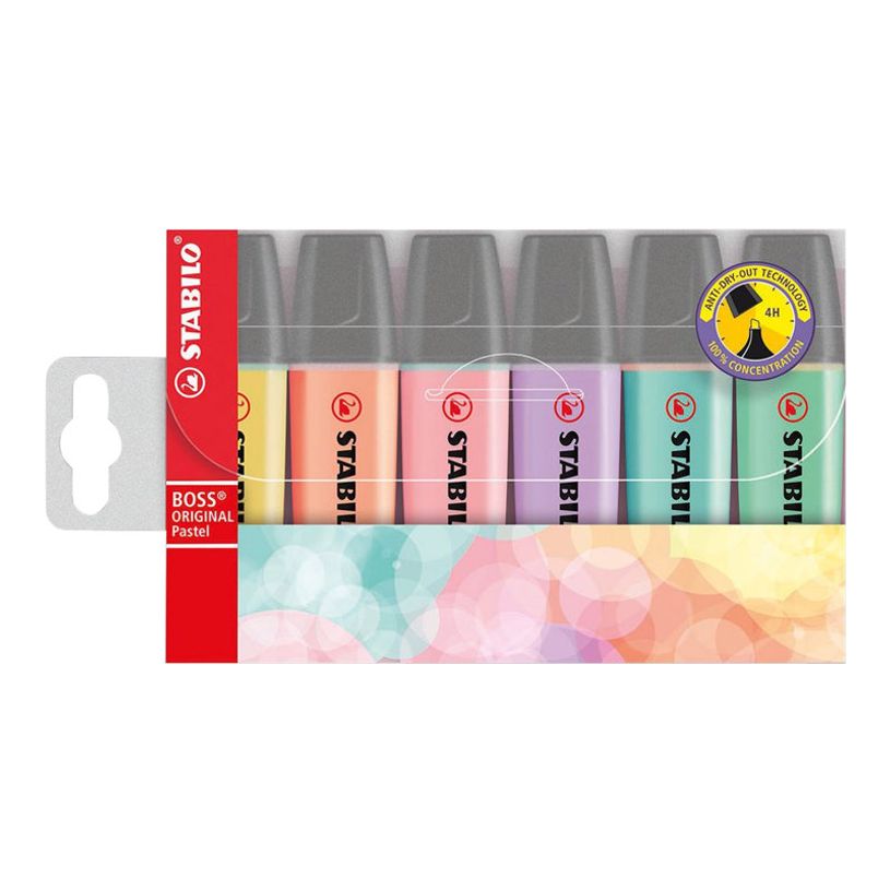 4006381492881-STABILO BOSS ORIGINAL Pastel - Pack de 6 surligneurs - couleurs assorties-P_79421647_5-4