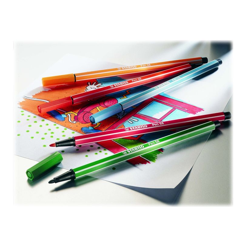 4006381507882-STABILO Pen 68 - 8 feutres pointe moyenne - coloris pastel-P_79421696_4-2