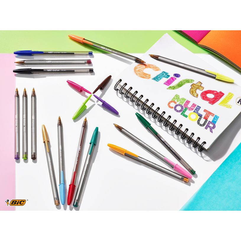 3086123270572-BIC Cristal Fun - Stylo à bille - vert anis - 0.6 mm-P_79421756_6-5