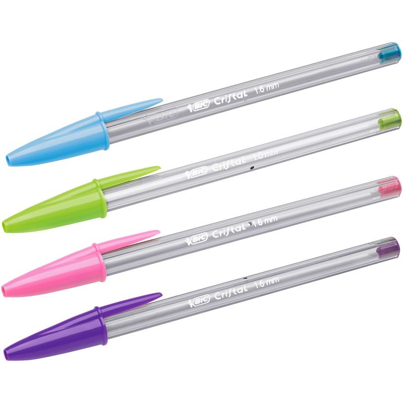 3086123272101-BIC Cristal Fun - 20 Stylos à bille - assortiment fashion - 0.6 mm-P_79421758_2-1