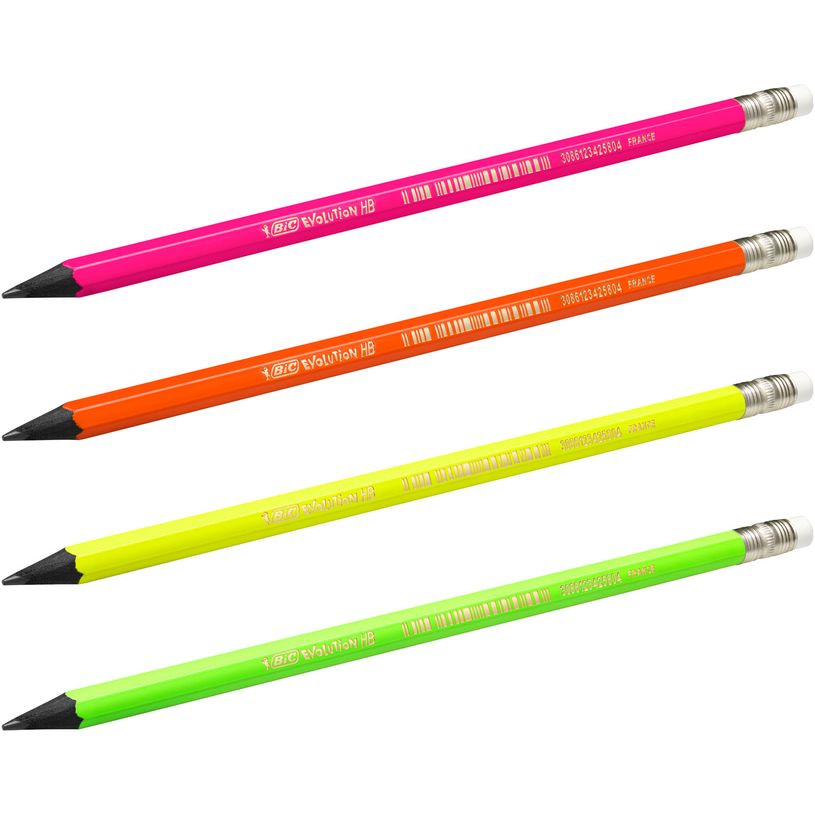 3086123425804-BIC Evolution FLUO - Crayon à papier - disponible dans différentes couleurs-P_79421764_2-1