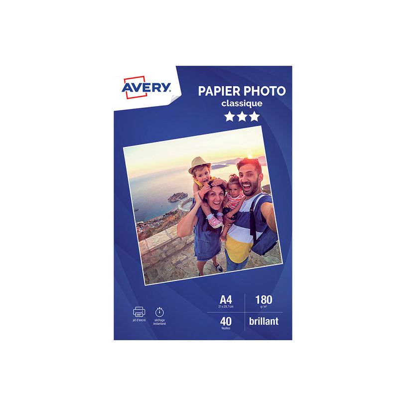 3266550176245-Avery - Papier Photo brillant - A4 - 180 g/m² - impression jet d'encre - 40 feuilles-P_79421786_1-0