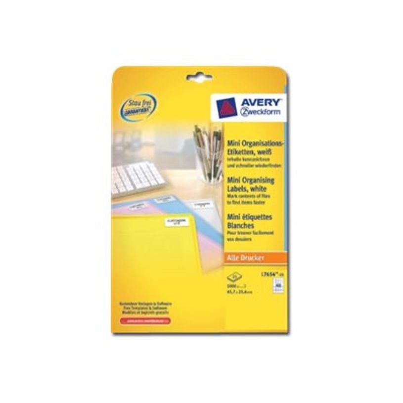 5014702000430-Avery - 1000 Mini Étiquettes multi-usages blanches - 45,7 x 25,4 mm - Impression laser - r-P_79421791_1-3