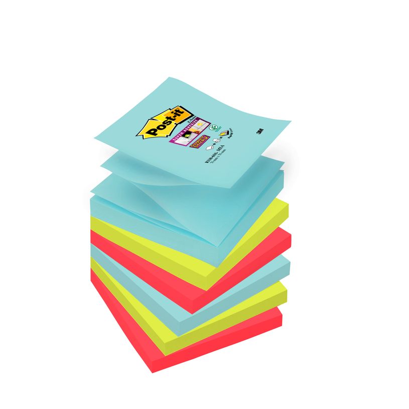 0076308871680-Post-it - 6 Blocs Z-Notes Super Sticky Miami - couleurs assorties - 76 x 76 mm-P_79421932_1-0