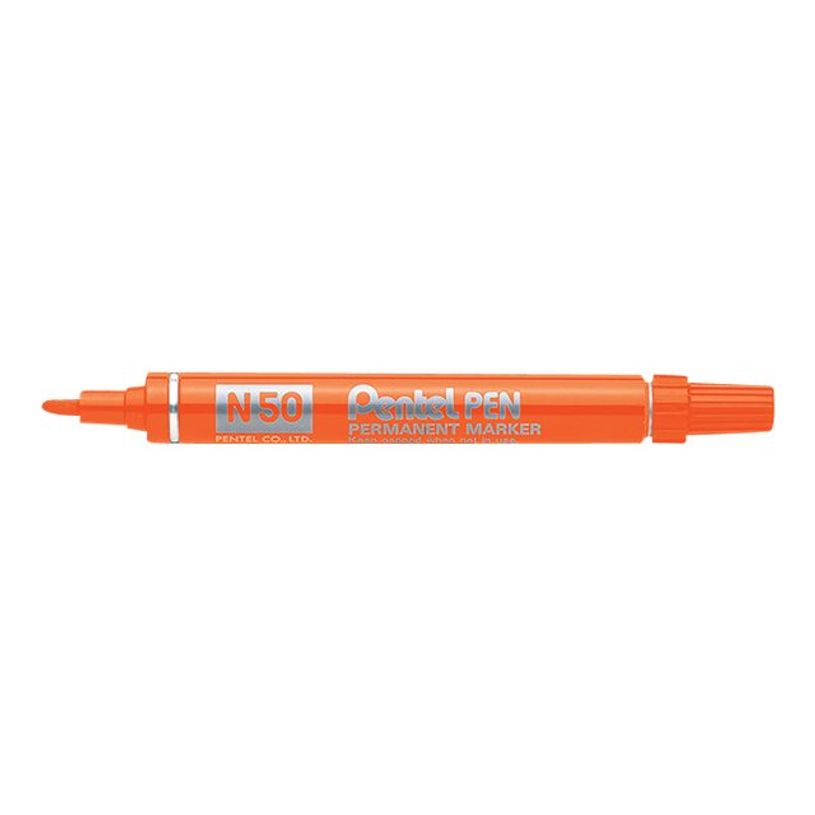 3474370750068-Pentel PEN N50 - Marqueur permanent - pointe ogive - orange-P_79421939_1-0