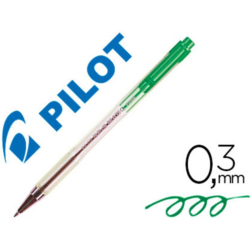 4902505114984-Pilot BP-S Matic - 12 Stylos à bille - vert - rétractable - 0.7 mm-P_79421950_1-0