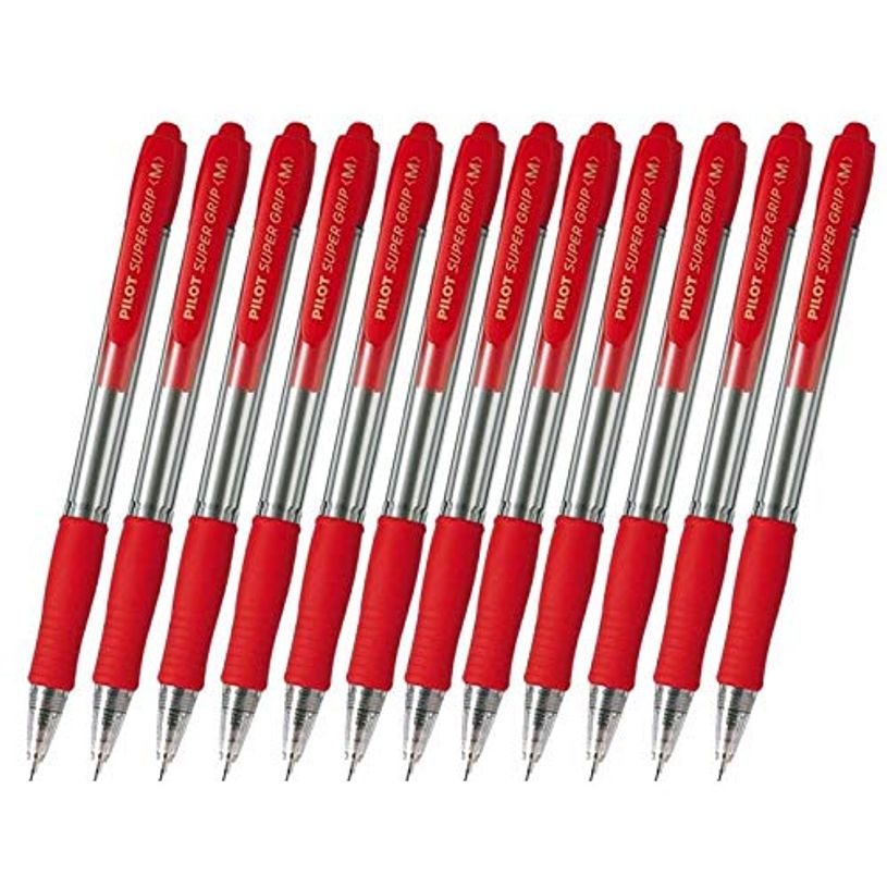 4902505154928-Pilot Super Grip - 12 Stylos à bille - rouge - 1 mm - rétractable-P_79421955_1-0